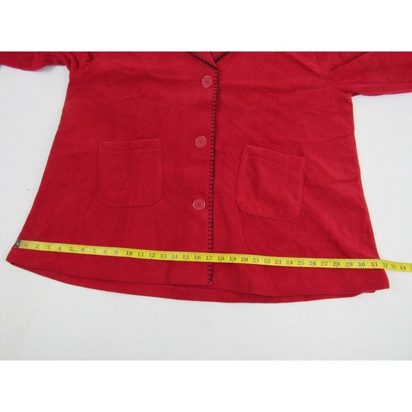 Tudor Court Red Fleece Long-Sleeve Jacket - Picture 14 of 16